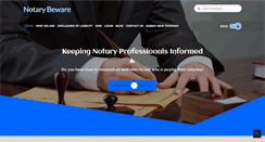 Desktop Screenshot of notarybeware.com